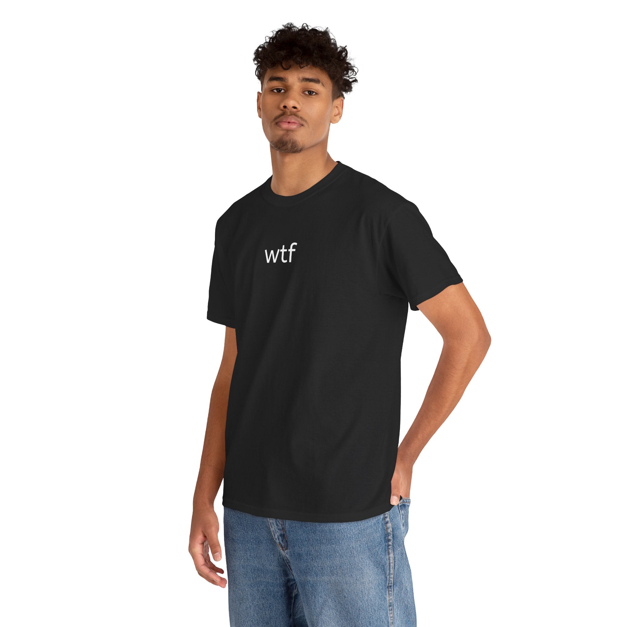 WTF Graphic Tee — Minimal Funny Statement T-Shirt