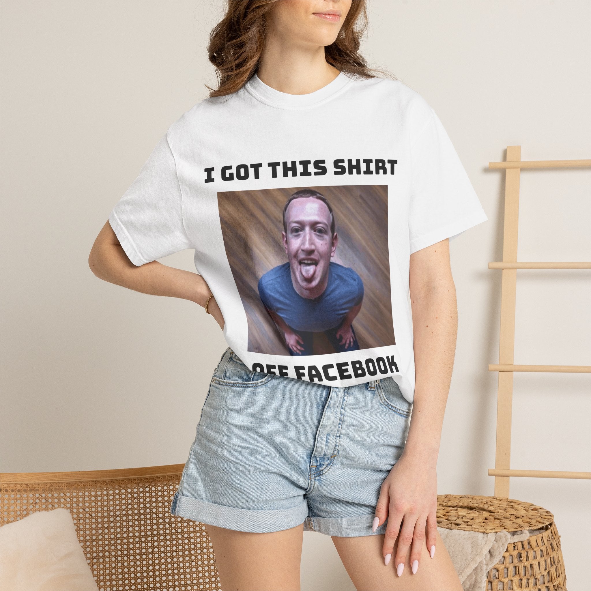 T-Shirt – “I Got This Shirt Off Facebook” Funny Zuckerberg Meme Tee